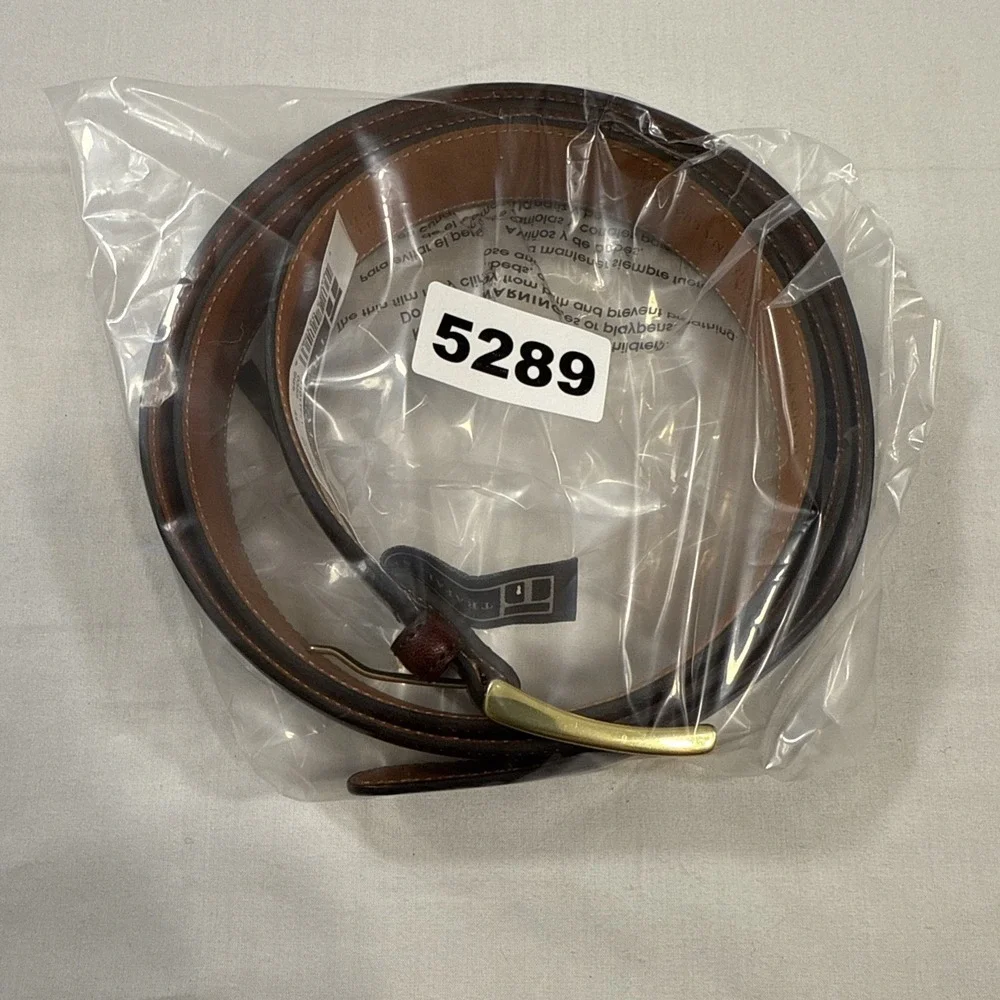 BELTS MENS 44 Trafalgar‎ Leather  Burgundy Hand Polished Cortina Leather  USA